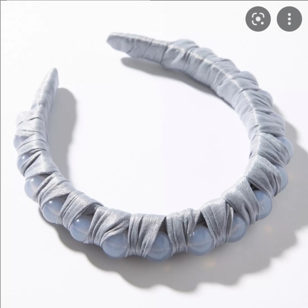 Anthropologie light blue Desiree Embellished Headband NWT